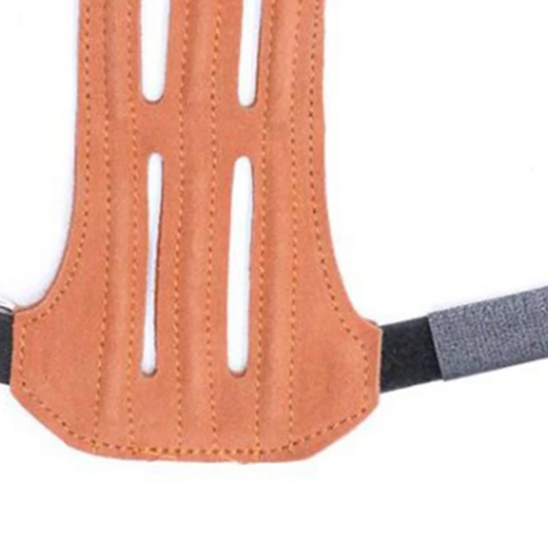 

Durable Men Women Target Archery Leather Outdoor Adjustable Lightweight Professional Strap Arm Guard Elastic Tool