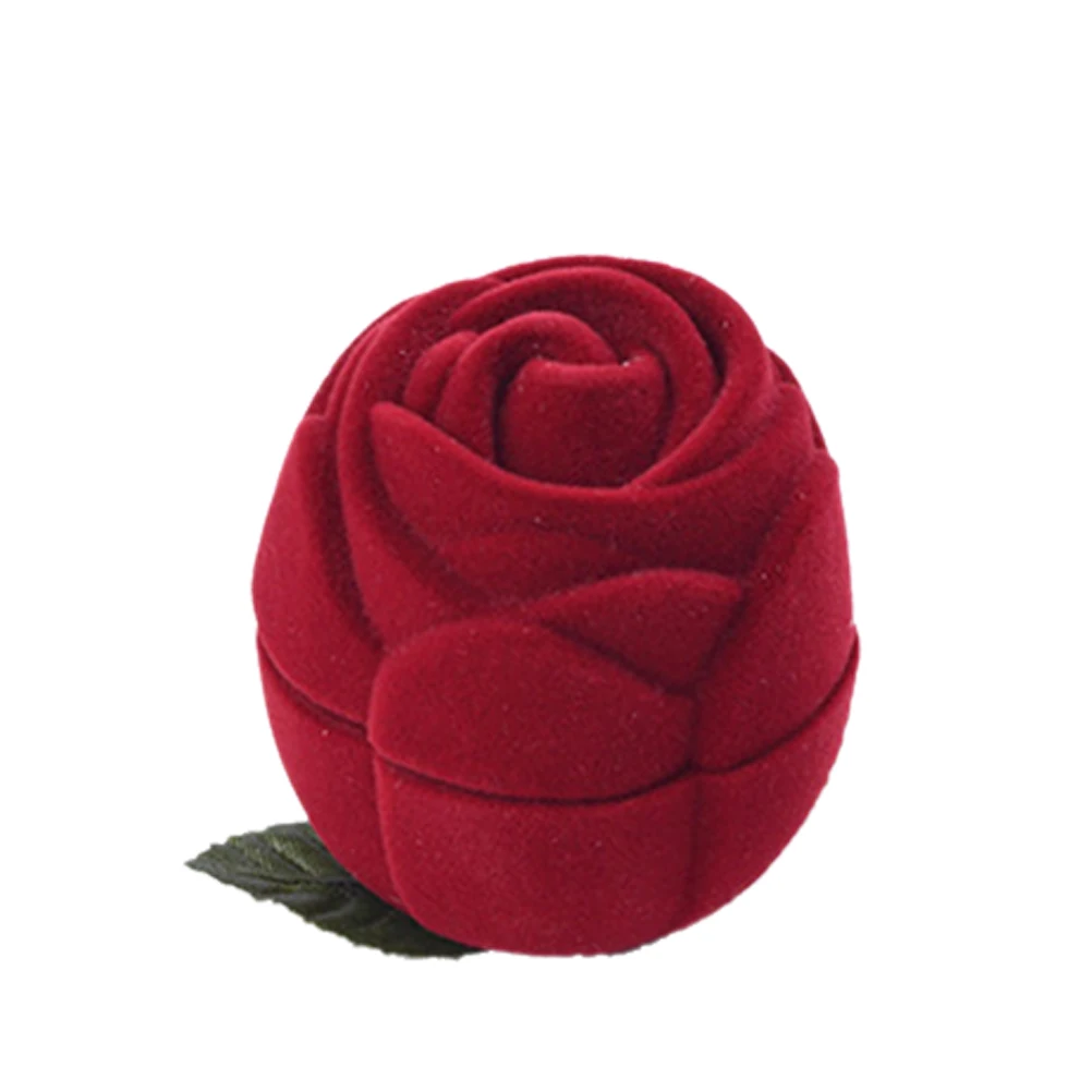 1 шт. модная коробка для украшений с розой органайзер колец чехол хранения