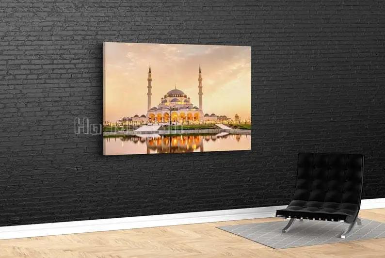 

Mosque Canvas Art Oil Painting Wall Home Decoration