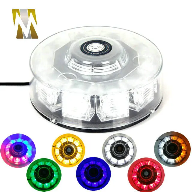 Магнитный монтажный 12 В 10 Вт Автомобильный светодиодный круглый Маяк аварийный