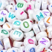 100pcspack 47mm new fashion acrylic ab color english letter beads for childrens early education diy charm accessories
