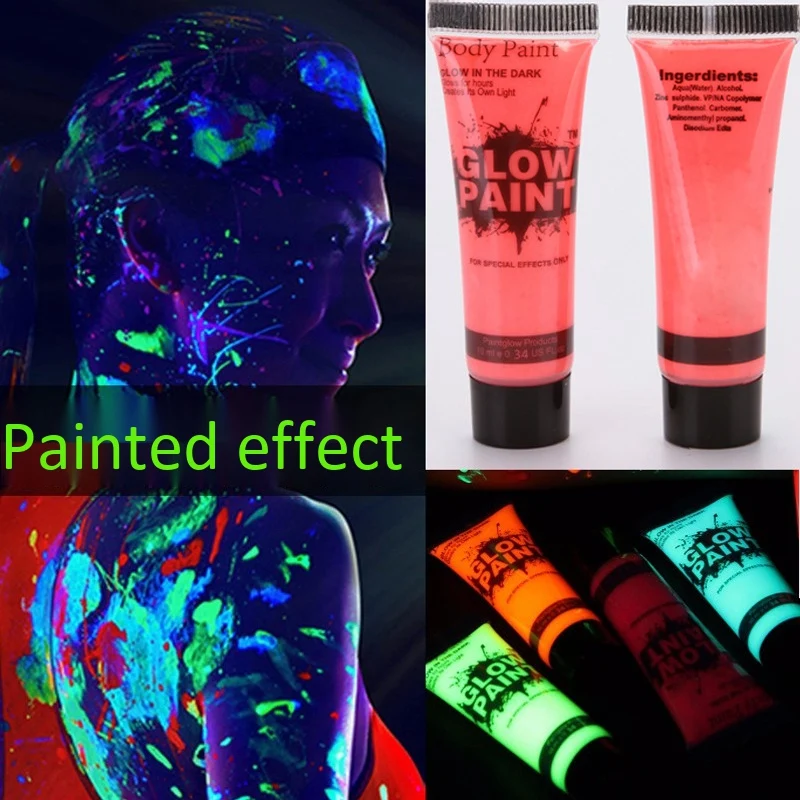 14 шт./компл. светящаяся краска для тела пигмент человеческого неоновые