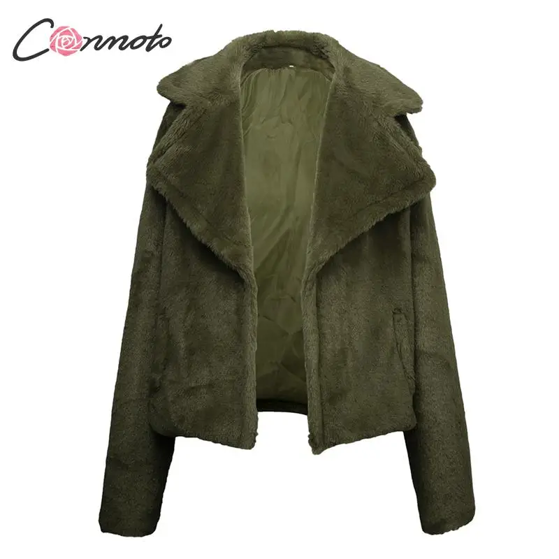 Conmoto осень зима женские пальто из искусственного меха женские модные короткие куртки и пальто женские большие размеры пальто из искусственного меха Верхняя одежда