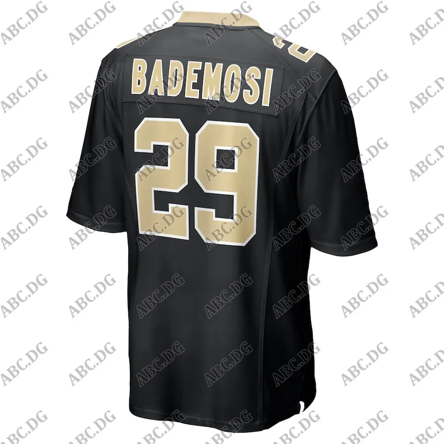 

Men Women Kid Youth New Orleans Johnson Bademosi Black Game Jersey