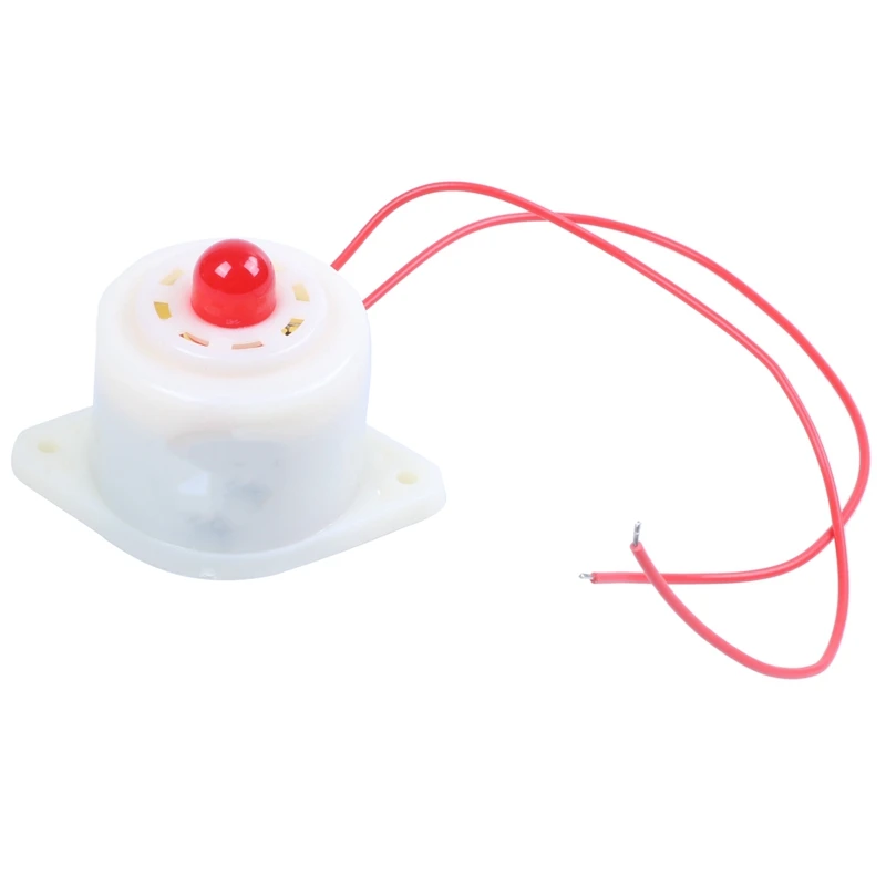 

BJ-3 AC220V Industrial LED Blinker Red Alarm Siren Buzzer 100Db White