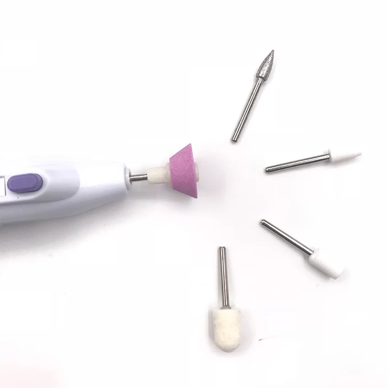 5 бит электрическая пилка для ногтей фрезы маникюра педикюра салона набор ручек