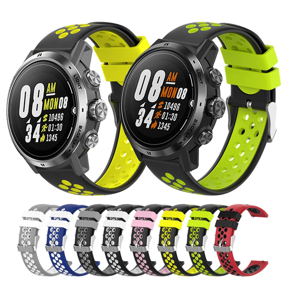 

OSTRAP силиконовые спортивные замена дышащая повязка для COROS APEX Pro ремешок для COROS APEX Pro 42 мм 46 мм браслет для наручных часов