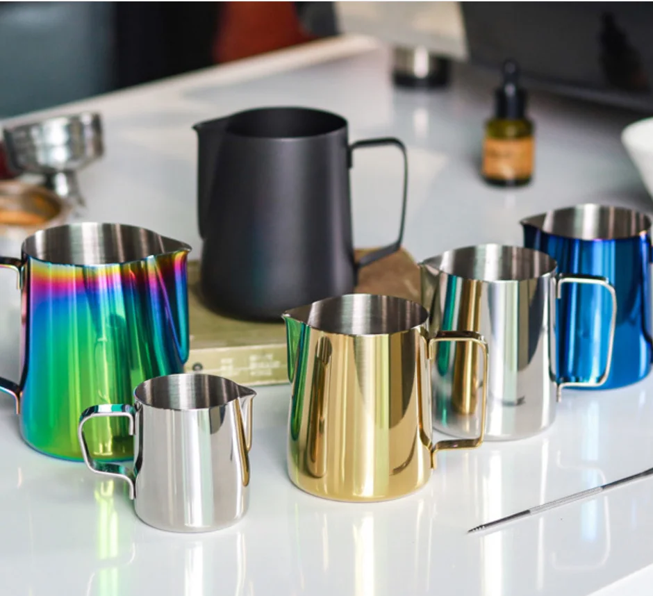 Кувшин для взбивания молока из нержавеющей стали чашка латте бариста эспрессо