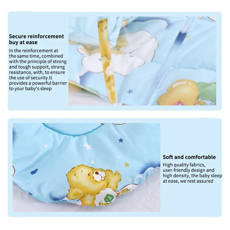 

Portable Foldable Infant Bed With Zipper Mosquito Net Baby Kid Tent Crib Sleeping Cushion With Net Baby Collapsible Mosquito Net