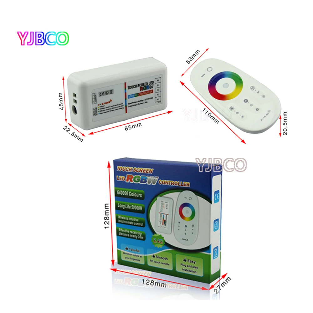 Miboxer 2 4G беспроводной FUT027 сенсорный экран светодиодный контроллер RGBW 18A