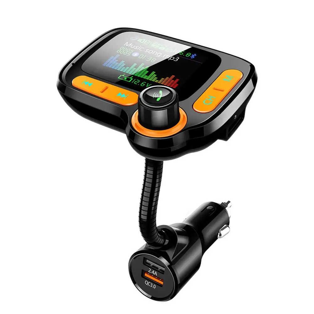 Fm-передатчик модулятор Bluetooth 5 0 MP3 плеер автомобильный комплект свободные руки