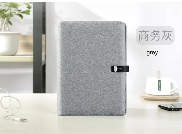 Бизнес Путешествия B5 сумка менеджера портативный padfolio ноутбук с power bank зарядное устройство провода и беспроводной зарядки iPad замок