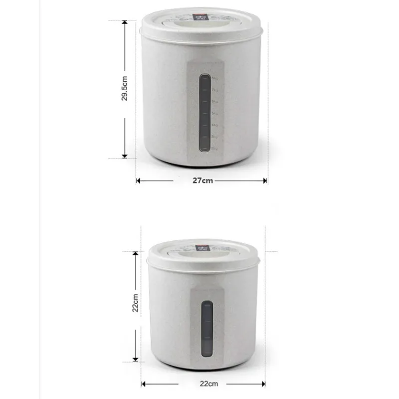 

10KG Cover Sealed Multi-function Rice Bucket Storage Box Kitchen Household Cereal Dispenser Food Grain Container Box
