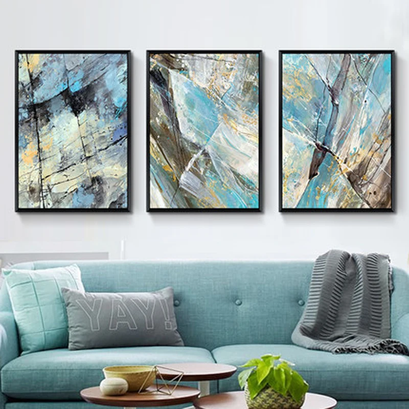 Абстрактная декоративная картина в стиле граффити для гостиной Современная