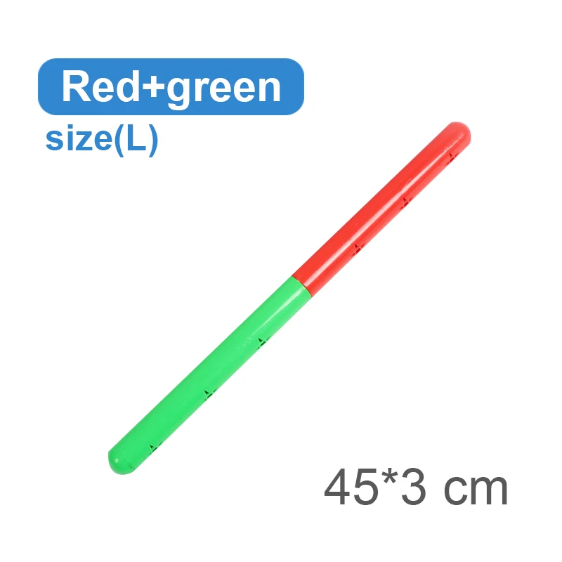 Red Green L Ruizhi 2 шт./компл. детей звук гимнастические палки батон детское снаряжение для фитнеса детский сад деятельности на открытом воздухе спортивные игрушки RZ1127 - Цвет: Red Green L