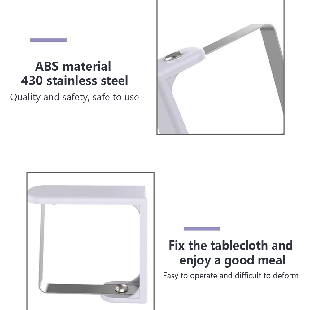 

8PCS Adjustable Clip Tablecloth Stainless Steel Table Cover Folder Clip Home Party Picnic Holder Clamp Tools Tablecloth Holder