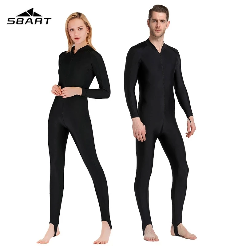 

Слитный купальник SBART UPF 50 + из лайкры для дайвинга с защитой от УФ излучения, одежда для плавания с длинным рукавом, костюм для серфинга для м...