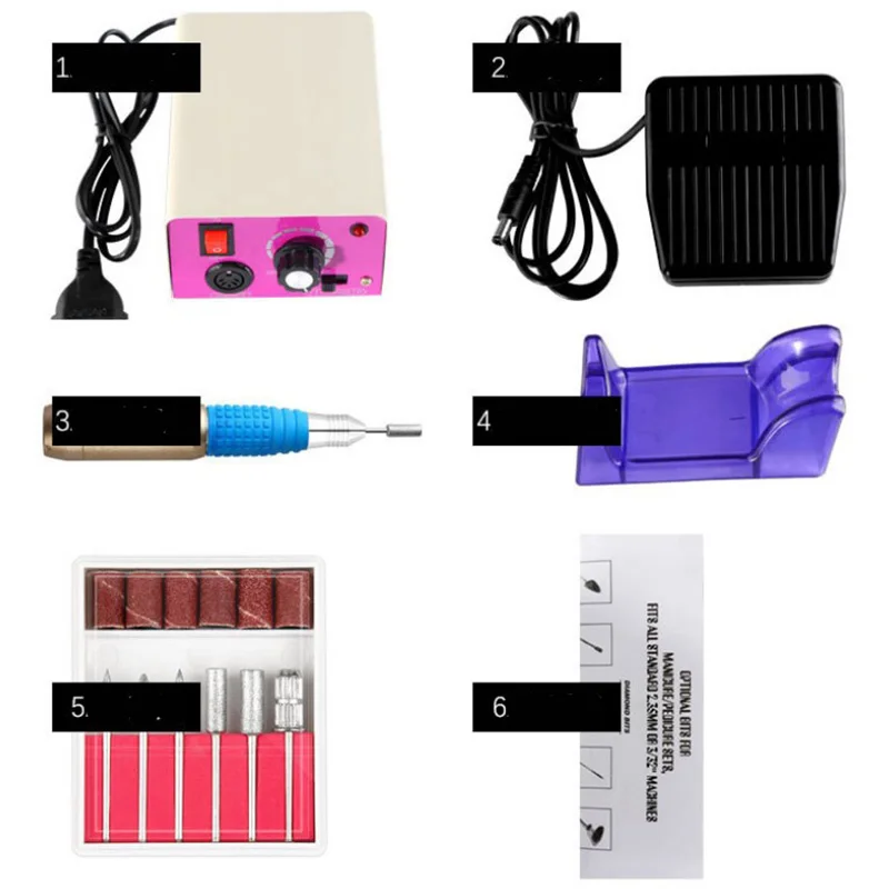 Машинка для полировки ногтей электрическая многофункциональная