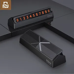 Хит продаж, чехол для Xiaomi Mijia Bcase TITA X Share To Bcase, откидной тип, автомобильная закаленная парковочная табличка с номером телефона, мини украшение автомобиля