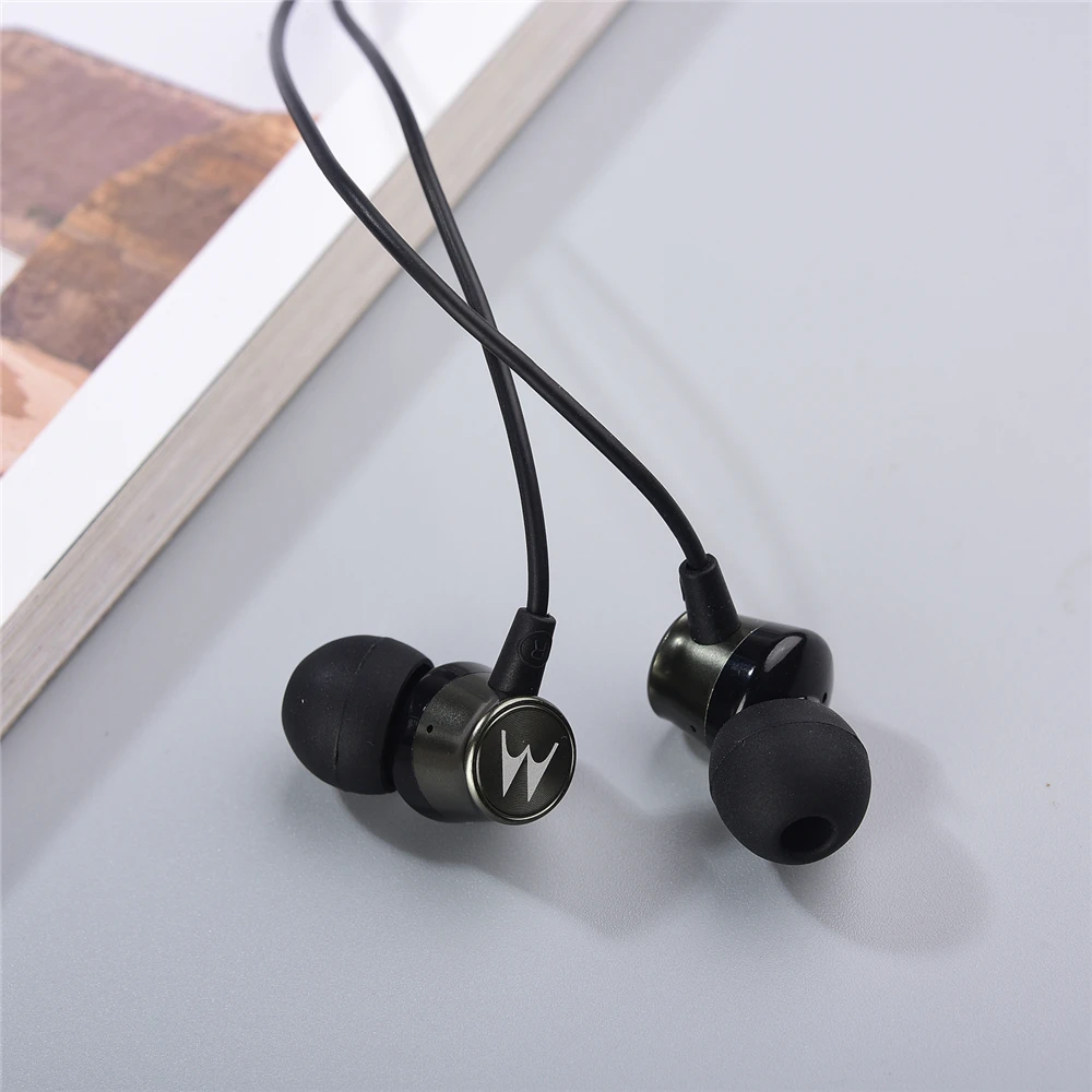 Наушники-вкладыши с разъемом 3 5 мм микрофоном металлические для Motorola Moto One Hyper P50 P30