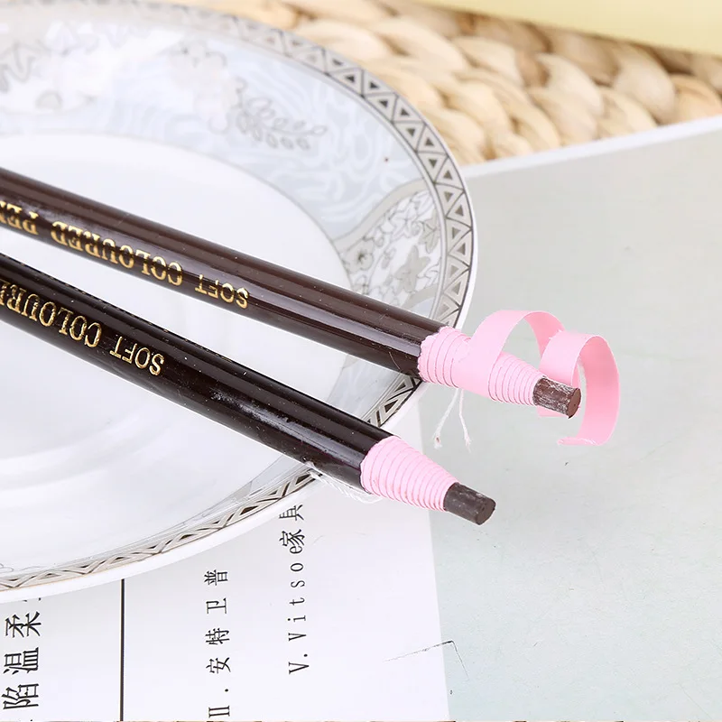 

Waterproof Draw Line Pencil Rolled Paper Soft Eyebrow Pen Tear Eye Brow Shade Tattoo Sketch Tint Eyebrows Pen Women Face Makeup