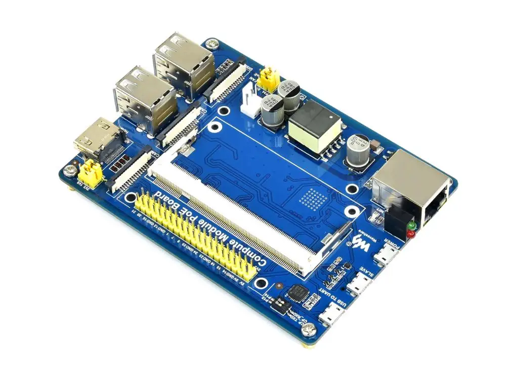Waveshare компьютерный модуль IO Плата с функцией PoE для Raspberry Pi CM3/CM3L/cmm3 + / CM3