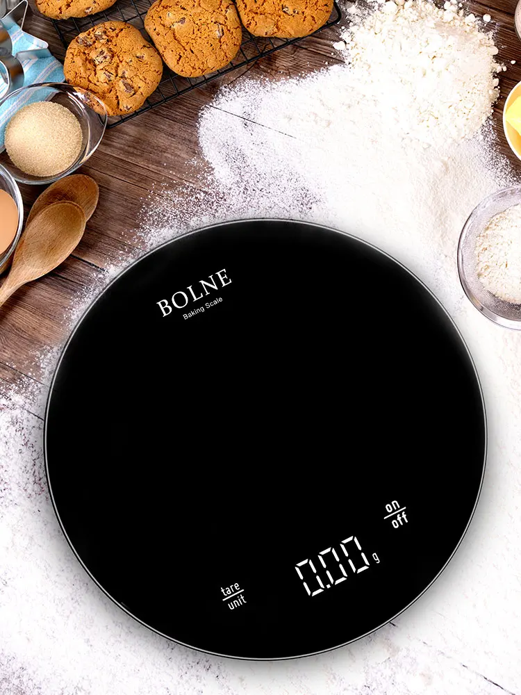 

Touch Induction Household Simple Baking Kitchen Scale Round Waterproof Precision Jewelry Multi-function Electronic Scale