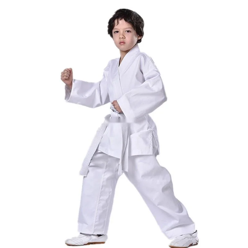 Профессиональная белая форма для карате мальчиков и девочек Детский костюм