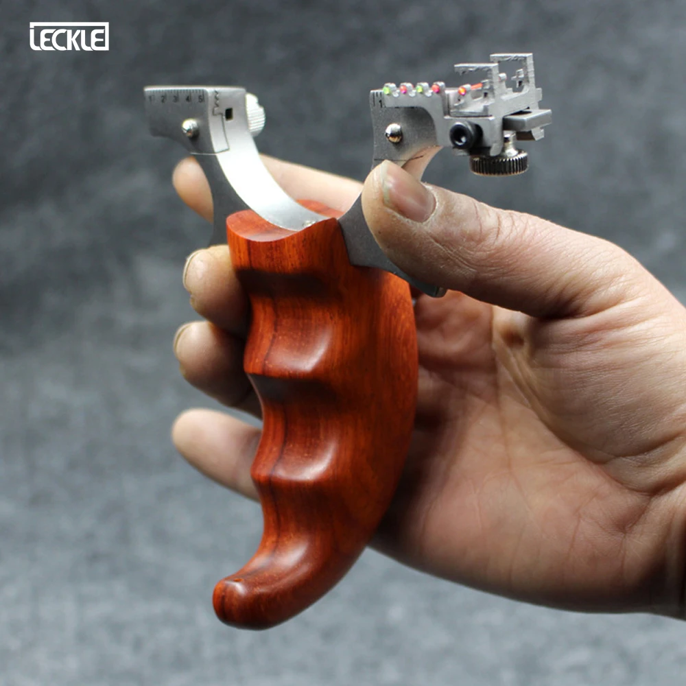 

High-Quality Sandalwood Slingshot Stainless Steel Catapult Accurate Shooting With Flat Rubber Band Outdoor Hunting Sling shot