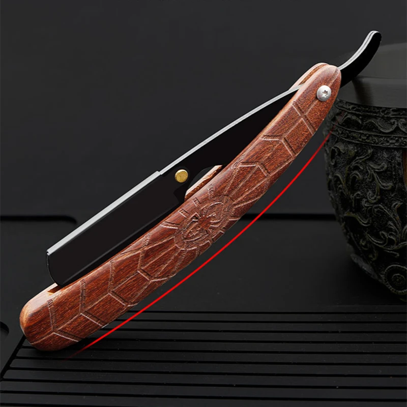 

Stainless Steel Folding Classic Manual Razor Rosewood Handle Baber Shaving Haircut Hairdressing Tool Men And Women G1222