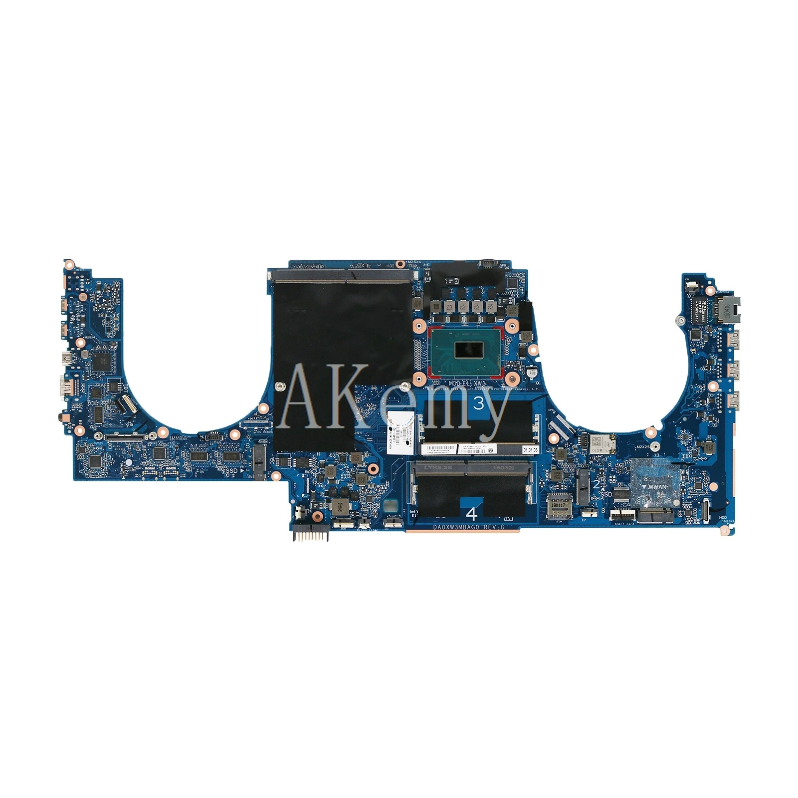 Bestellen Hohe Qualität L28461-001 Für For HP 14S-cf Serie 14s-cf2004tx Laptop Motherboard DA0XW3MBAG0 SR3YY I7-8750H DDR4 100% Vollständig Getestet