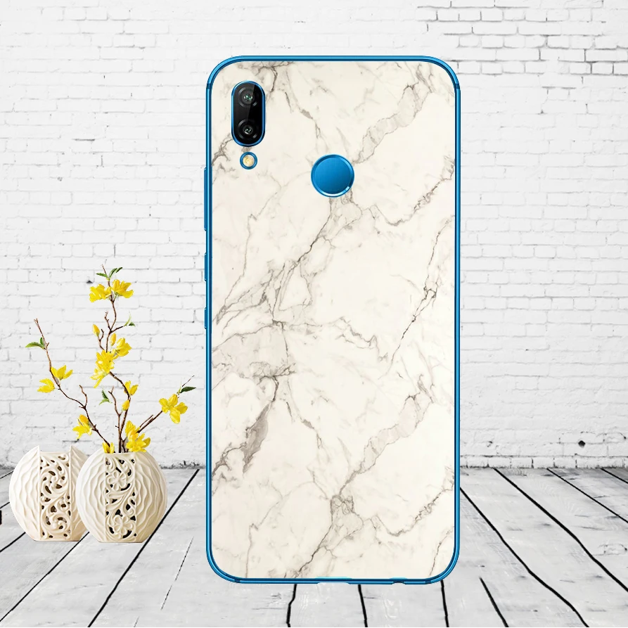 44DD мраморный камень Мягкий силиконовый чехол для Huawei P9 P10 P20 P30 Lite mate 10 20 PRO lite p smart чехол - Цвет: 13
