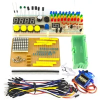 electronics component basic starter kit with breadboard resistor capacitor led