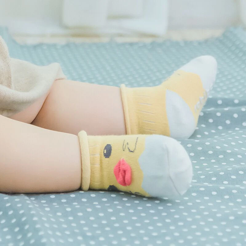 Мультяшные уши хлопчатобумажные рандомные теплые зимние детские домашние носки