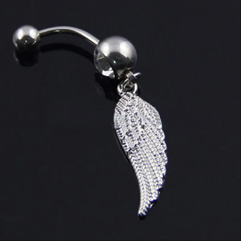 Модное ювелирное изделие для пирсинга тела 2 шт. модное кольцо висюлька пупка с