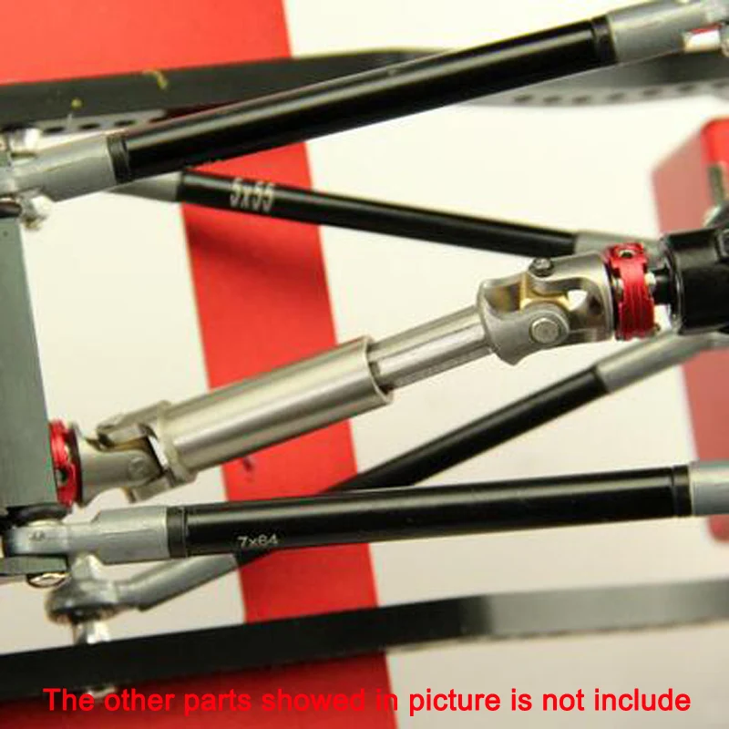 

1PCS High Quality Aperture 5mm RC Stainless Steel Universal Flange Drive Shaft Fits 1/14 Tamiya SCX10 D90 4WD AXIAL Clawers