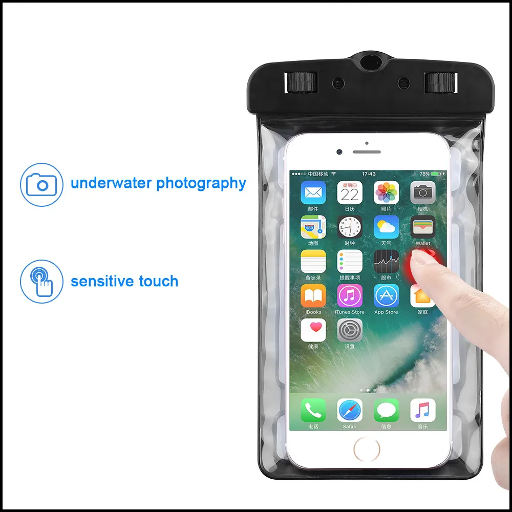 FLOVEME Универсальный IPX8 водонепроницаемый чехол для iPhone 11 Pro Max Samsung A50 плавательный
