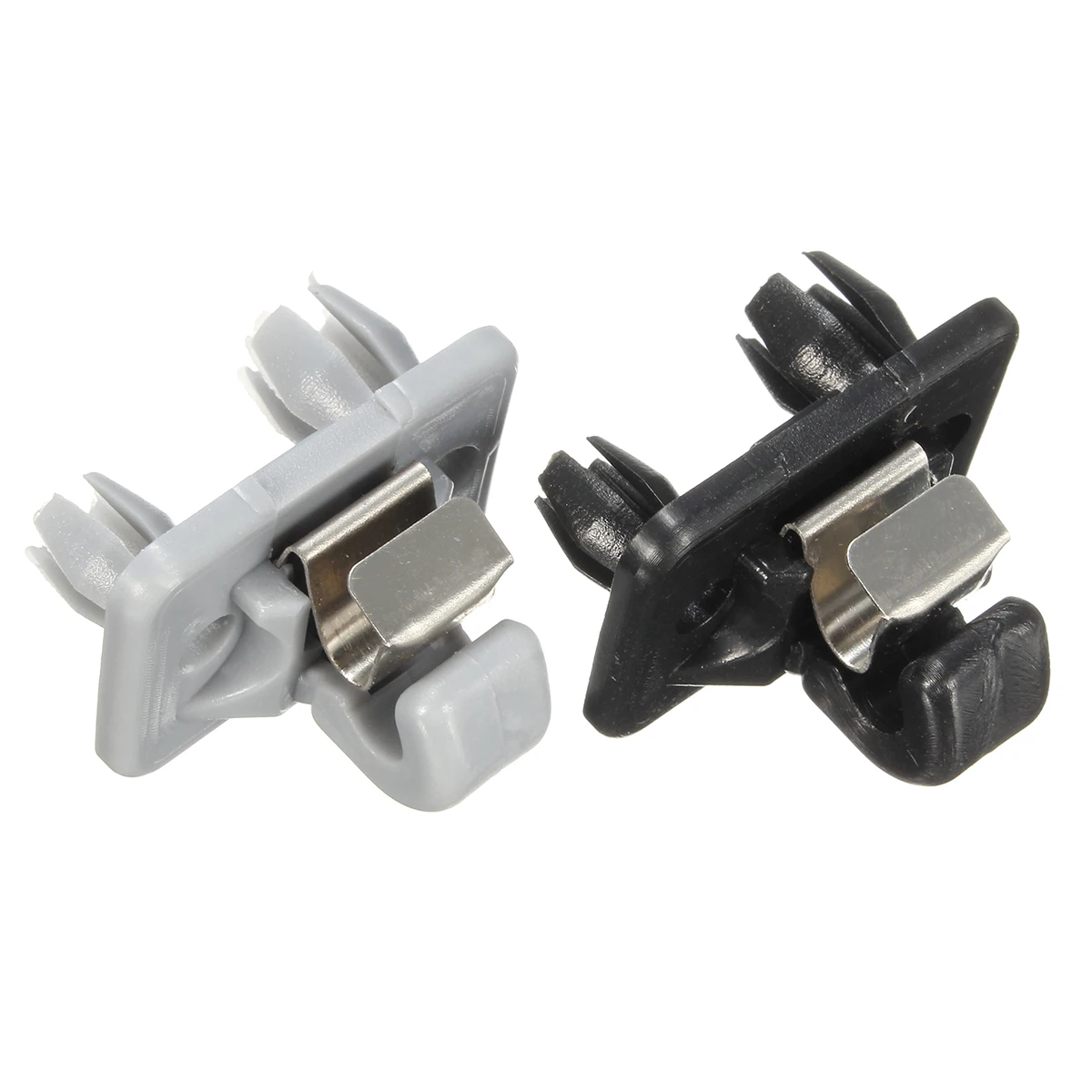 

Black /Grey New Auto Roof Sun Visor Clip Holder Hook Stand Black /Grey For Audi Durable and undamaged