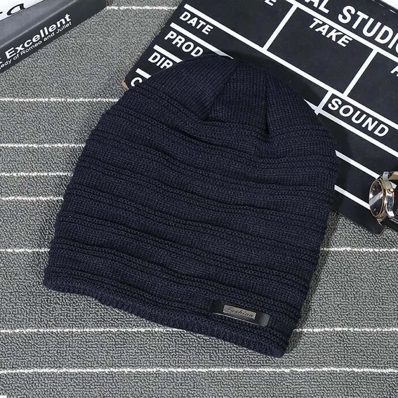 Новые зимние мужские вязаные шапки для улицы американская версия женские теплые