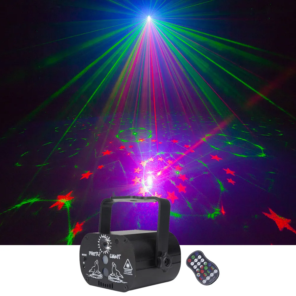 Мини-проектор Sharelife 60 красный зеленый лазер RGB LED эффект смешивания USB проектор