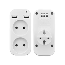 Wall USB plug adapter double Socket Outlet for phone charge Free shipping Double USB Port 5V 2A Usb electrique outlet usb  Z1-10