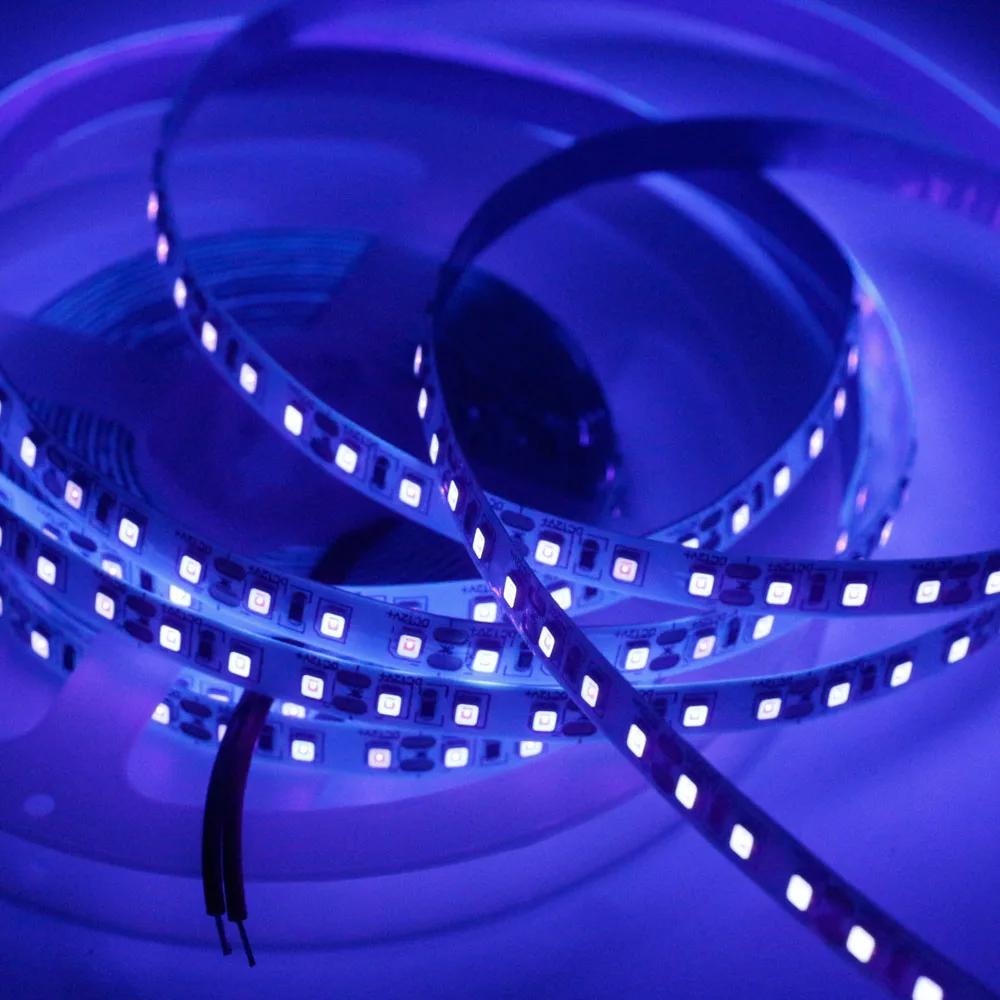 УФ светодиодная ленсветильник 2835 5050 SMD нм 5 м|Светодиодные ленты| |