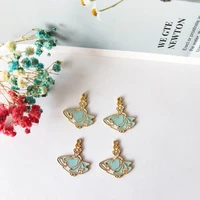 10pcs pretty girl enamel charms oil drop princess metal pendants for women diy jewelry bracelet earring accessory decor 2124mm
