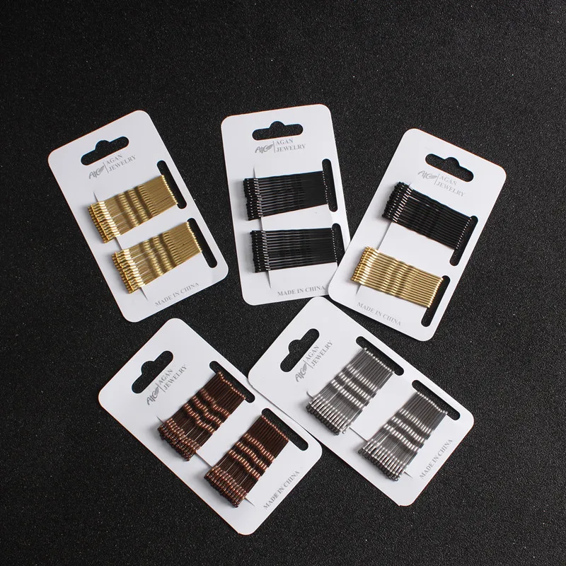 28 шт./компл. 5 см золотые серебряные заколки для волос Bobby Pins цветные заколки для волос для женщин девочек аксессуары для укладки волос простые металлические заколки