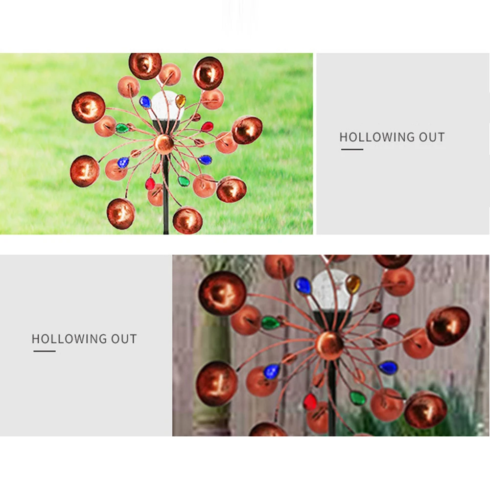 저렴한 태양 지상 빛 풍차 방수 밤 램프 정원 경로 풍경 장식 야외 풍차 바람개비 장난감 선물 어린이위한