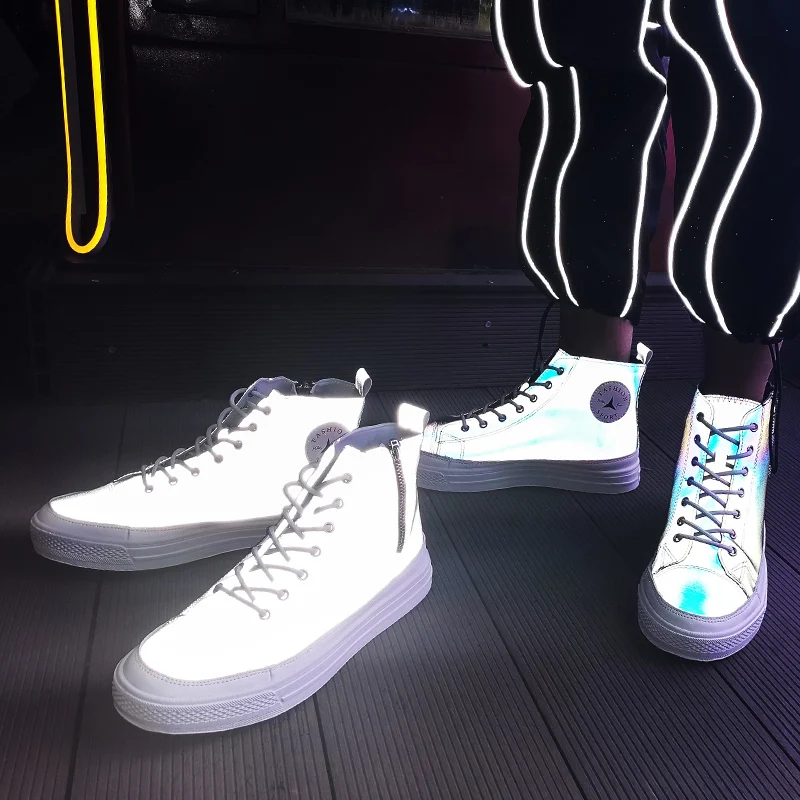 Кроссовки skechers мужские высокие модная классическая блестящая повседневная