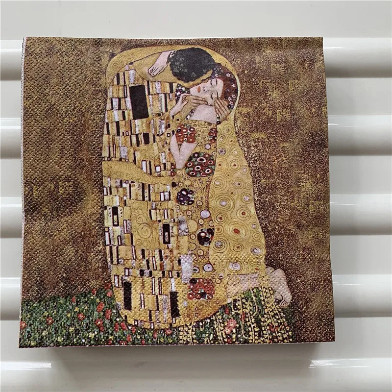 20 3-слойные фанерные в винтажном стиле салфетки с бумажными одноразовыми картина