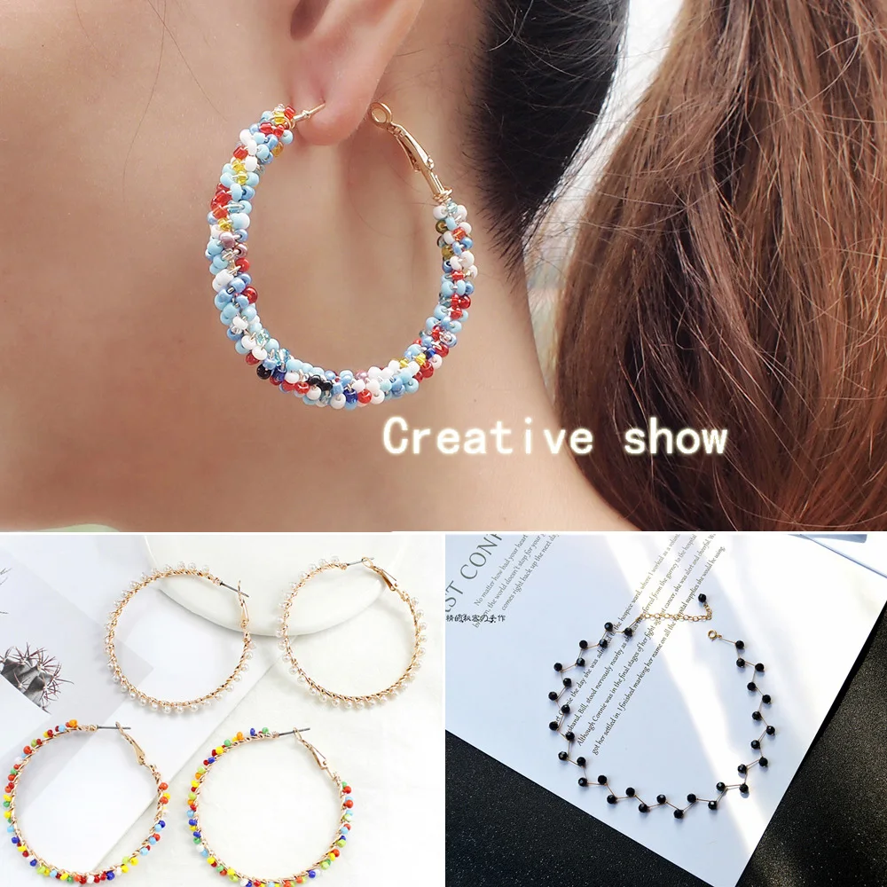 

3000 2mm round glass seed beads for DIY crafts loose beads jewelry making accessories