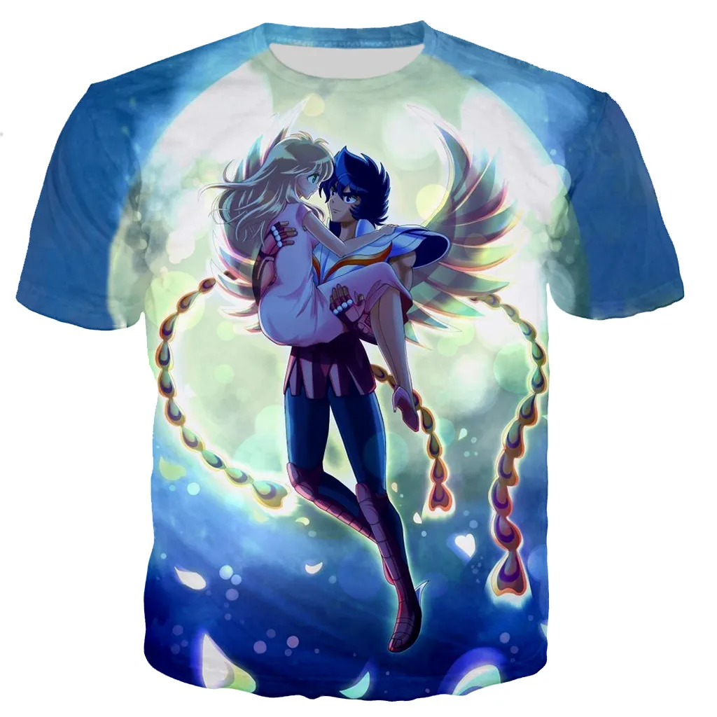 

2021 New Saint Seiya T Shirt Men/women 3D Printed T-shirts Tshirt Streetwear Tops Oversized