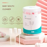 baby toothbrush baby tongue cleaner 30 pcs disposable gauze toothbrush infant oral cleaning stick dental care brush tooth